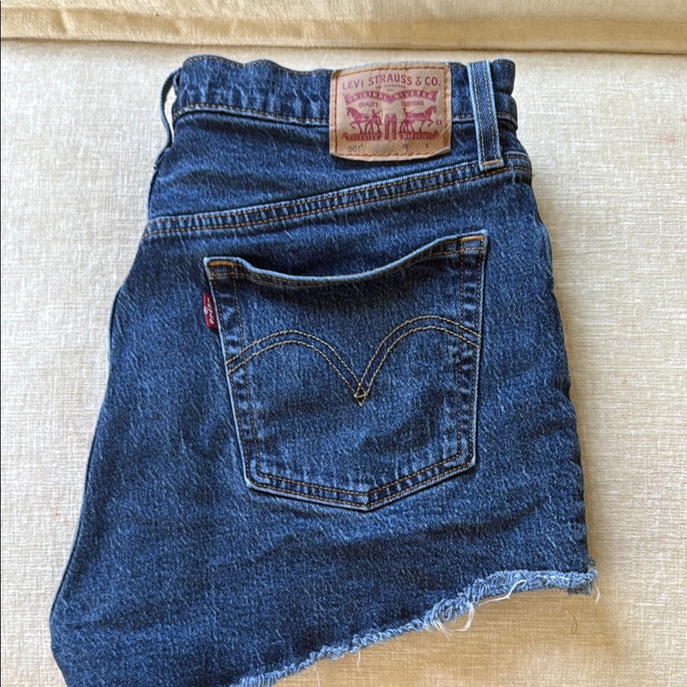Levi's Classic Blue Denim Shorts